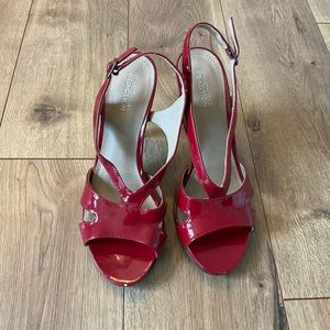 Red Patent Heels